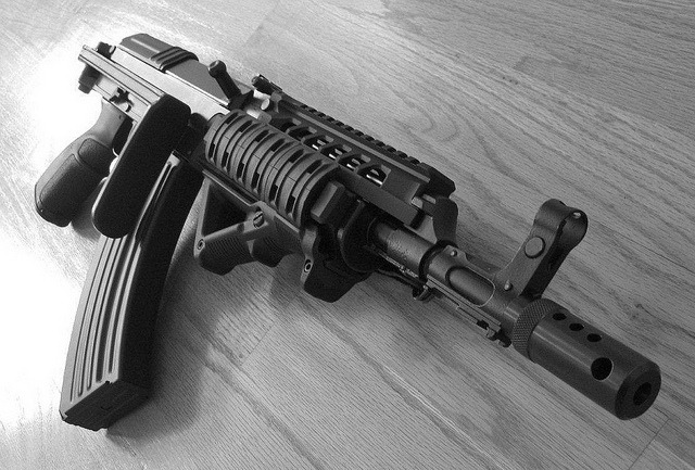 opwclass:  VZ-58 with BC Tactical railed handguard Credit: Glen Gecko  