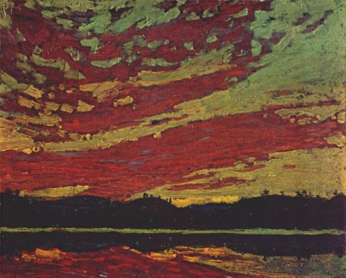 cavetocanvas:
“ Tom Thomson, Sunset, 1915
”