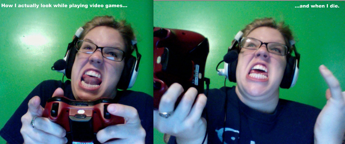 pileobuckets:  vixen7:  Gamer gurrrl vs. Girl Gamer. (both pictures are of me)  BEYOND