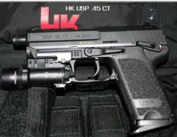 An HK USP .45CT. If I get this gun, this is the model I&rsquo;d go for, the Compact Tactical, since it&rsquo;s the 1 used by different Special Forces around the world.