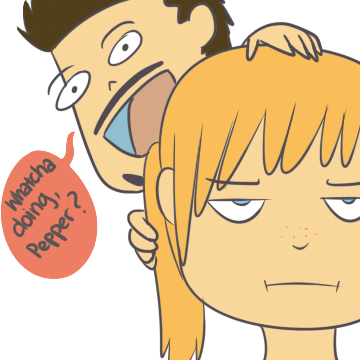 tripnskip:  The Many Faces Of Pepper Potts, ft. Tony Stark. 