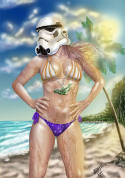starwarsgonewild:  Stormtrooper on the Beach
