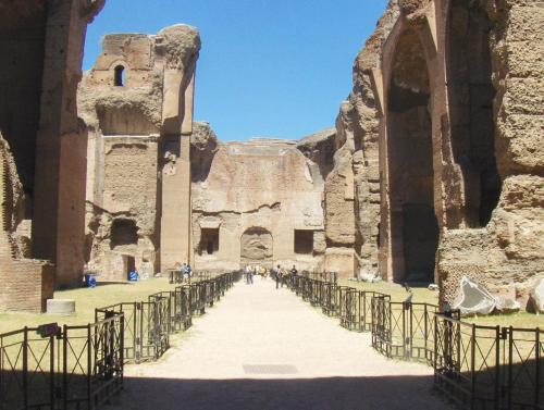 Baths of Caracalla, ruins of colossal frigidarium (Rome)