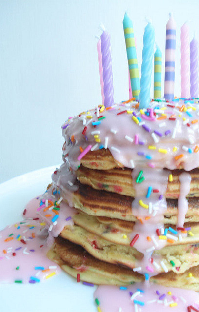 XXX mintsoda:  Birthday Pancakes by such pretty photo