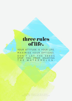 coconut-river:  guawa:  secretdaydream:  Three rules of life.  q’d  ✩promoting all new followers to 30k+✩follow me, i follow everyone back✩ 