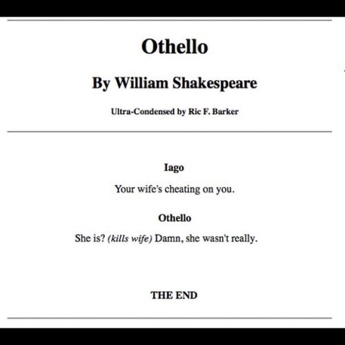 #shakespeare #literature  #funny #othello porn pictures