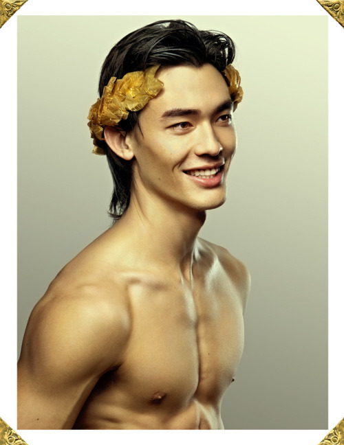 sinomen:  Golden Boys  Model: Philippe Koo Photographer: Richard Pier Petit Grooming: Georgi Sandey