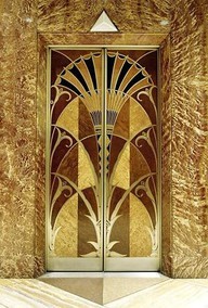 nouveau-deco:  The elevator at the Chrysler Building 