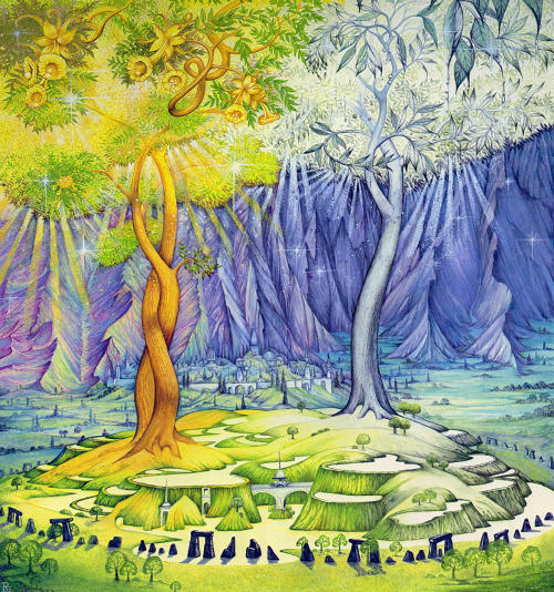 smyrno:The Two Trees of Valinor, Telperion and Laurelin