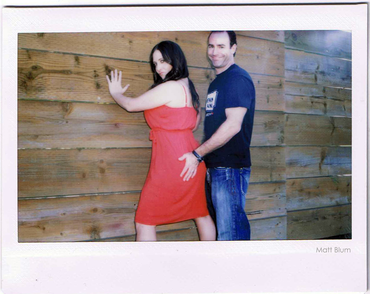 Aaron frisking Sami in Venice.