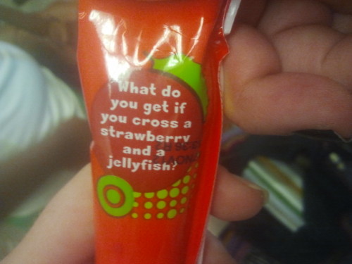 21flicks:this is the best joke to ever be printed on a tube of yougurt