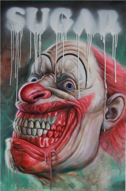 matthewivancherry:  Ron English sugar clown