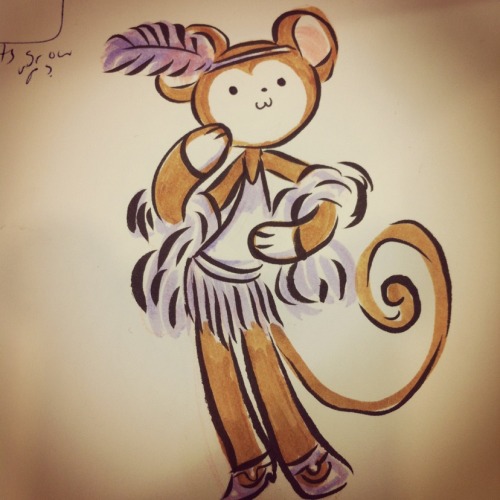isthatwhatyoumint: so yesterday at my internship i drew a bunch of moneys - princess monekys, poodle