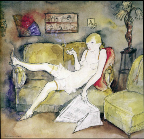 Porn Pics superiorlesbian:Jeanne Mammen, La Garconne, 1931My