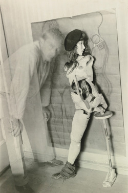 chagalov:  Hans Bellmer, Self-Portrait with ‘Die Puppe’, Paris, 1934  [+] from sotheby’s 
