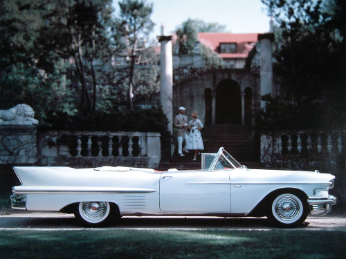 Advertising photo for Cadillac, 1958.