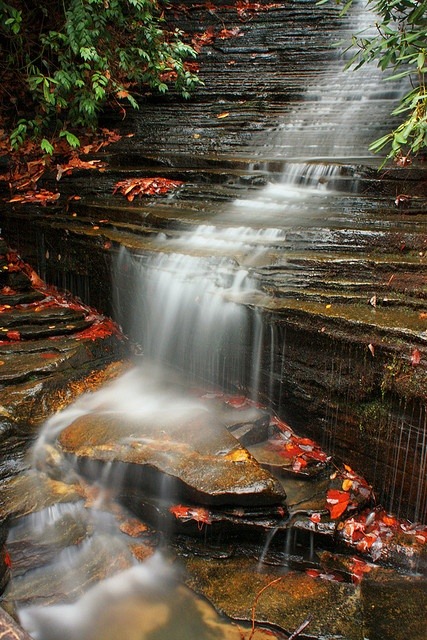 Angel Falls near Lake Rabun in North Georgia