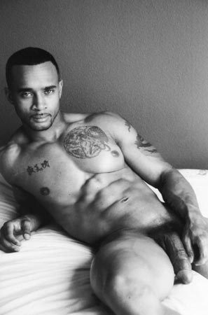 thegaysideofbi:  Name: Identity unknown  Dick | ID | Muscles | Tattoos   #SexyBlack