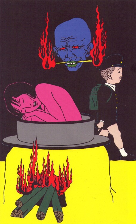 fugu-suicide: Toshio Saeki - scan from INKENKA