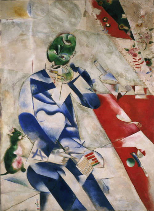 deadpaint:Marc Chagall, The Poet (Half past three)
