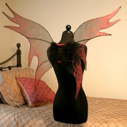 halloweencrafts:DIY Fairy Wings Tutorial from Firefly Path here. In the comments section someone men