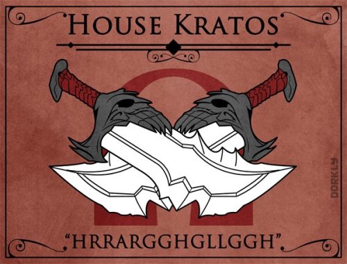 dorkly:  Game of Thrones House Sigils For Videogame Families  All are fine, except that Layton shit. Even the Valentine 1 is sorta ok, which I suspect is from Sly Cooper. It was an ok game. Everything else is awesome.