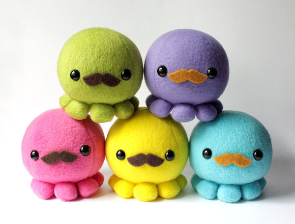 ilovecephalopods:  ktt:  Octopus Plush Toys available for purchase on Etsy  How can