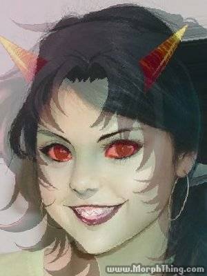 heecawroo:  I morphed Selena Gomez and Terezi together rly cute i think 