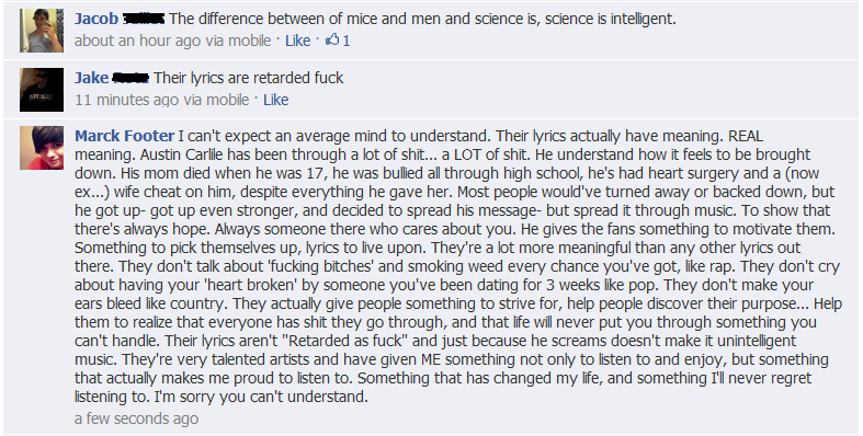 we-all-slip-up-from-time-to-time:  A friend of mine had posted a status with lyrics