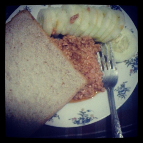 Breakfastless eat #pepino #sanmarino and a #loaf#yummy(Taken with Instagram)