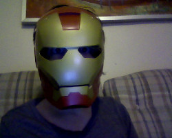 My friend has an Iron Man mask he wears when he drinks. I was actually upset when I found out he did that. Whoops, I have too many Tony feelings.
