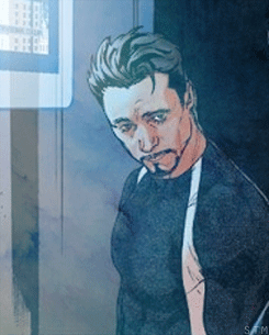 naaaaacoulson:  scratch-the-maven:   Tony Stark’s MCU and comicverse armor undersuit.  Because goddamn, that undersuit.  Can I possibly be any more in love with his eyelashes? 