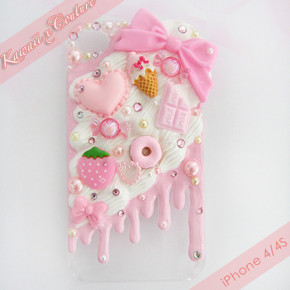 Kawaii x Couture — Pink Whipped Cream & Frosting iPhone 4/4S