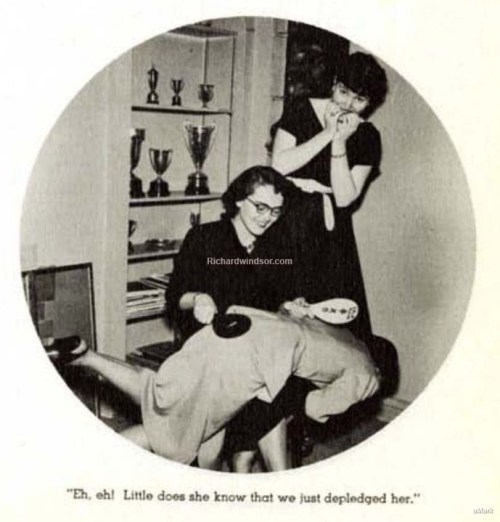 richardwindsor:An old Sorority otk spanking pic from 1952.