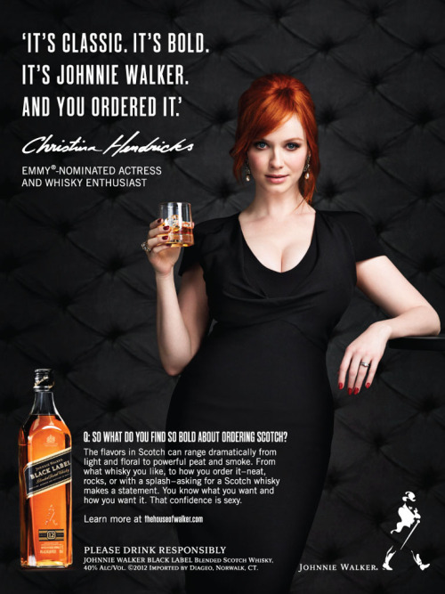 gasstation:Christina Hendricks for Johnnie Walker