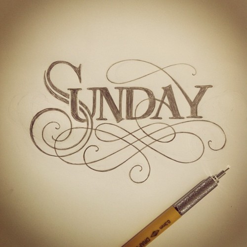 matthewtapia:  Sometimes I get carried away with my warm up…still needs some work. #lettering #handlettering #sunday (Taken with Instagram)