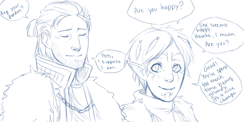 darethshiral:my favorite short dialogue between these two (◡‿◡✿)