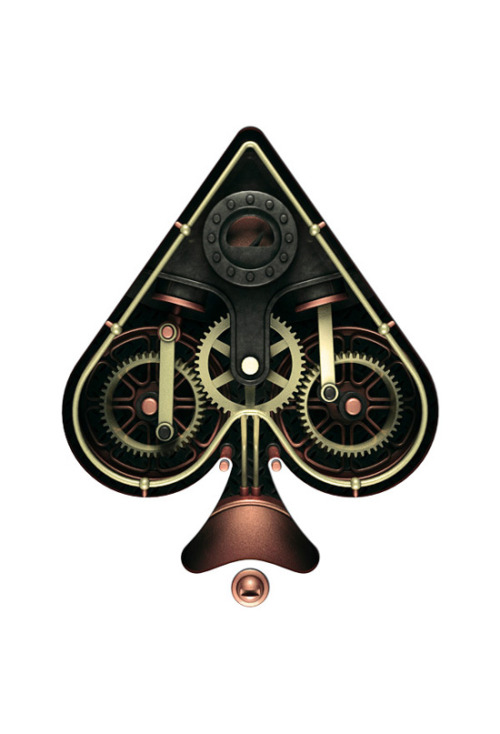 actegratuit:As if forged from a single block of bronze, Steampunk Playing Cards are durable and rema