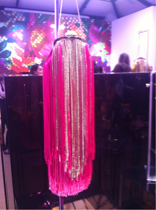 So there was a lot of hot shoes at Choo but this handbag with it&rsquo;s strands of sparkle had 
