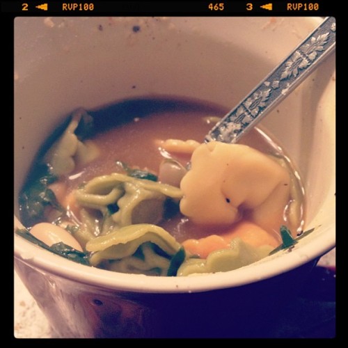 #Emmys & #tortellini #soup #ohyeahh (Taken with Instagram)