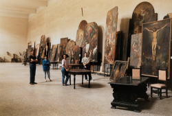 theimperfectideal:  Thomas Struth: Art Restorers at San Lorenzo Maggiore, Naples, Italy.