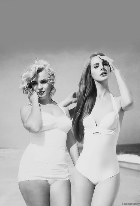 zz-ebra:  Marilyn Monroe and Lana Del Rey.