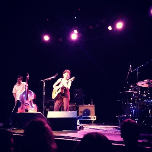 I think Ani DiFrnco just said she’s pregnant. And it’s her birthday. Okay! (Taken with Instagram at First Avenue)