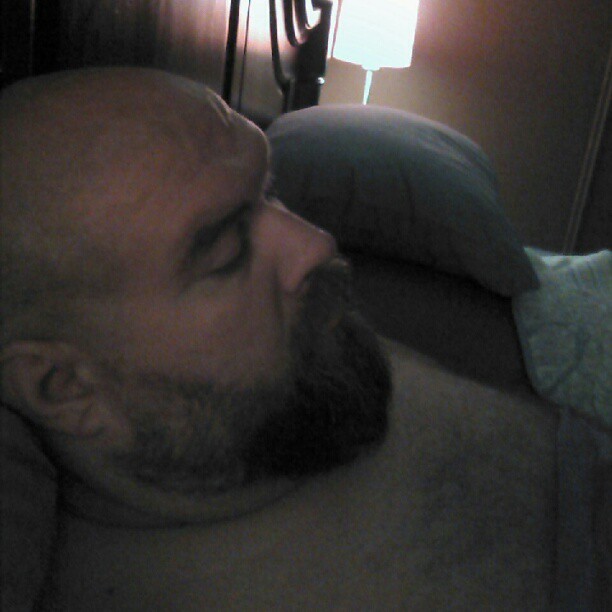 snugglebeartx:  9pm…in bed, 2 Vicodin and Puss in Boots. And no, that is not a
