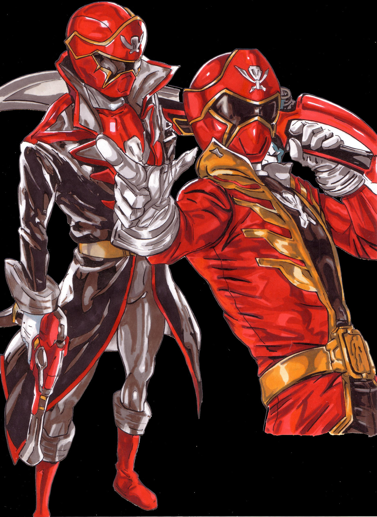 8bitsquirrel:  dnydevil:  Gokai Red - Lets make this showy!  That would have been