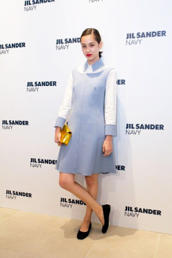 fyeahkikomizuhara:    at the Jil Sander NAVY flagship store opening (September 7th, 2012)   