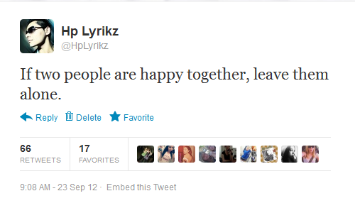 hplyrikz:  Follow me on Twitter :) ( To unpin, simply click the red pin above this