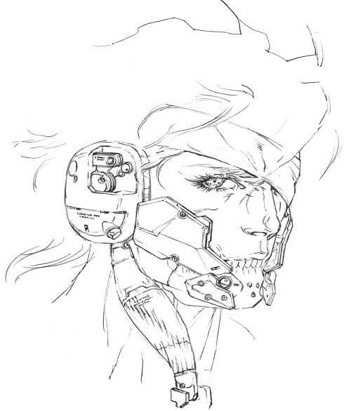 themuteprotagonist:Raiden sketch 