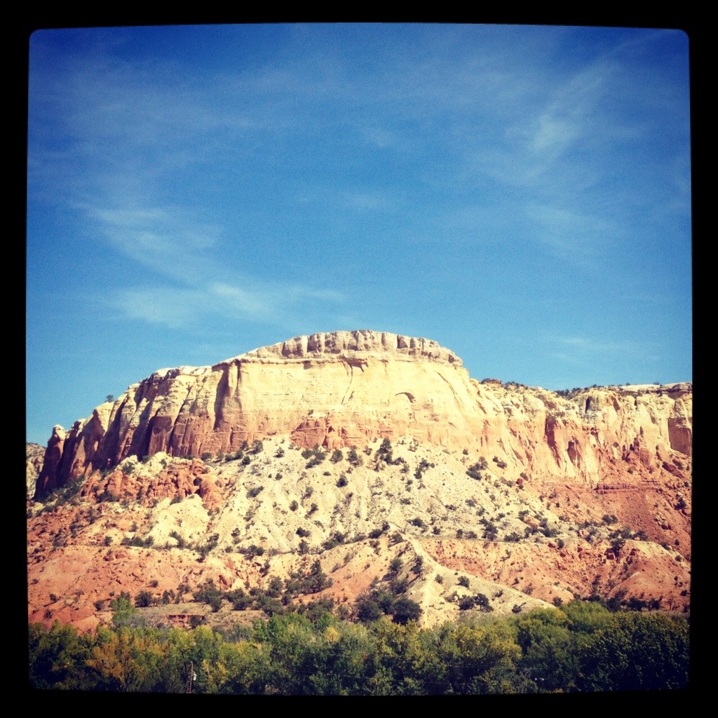 It’s a beautiful time of year in NM. And a drive from Santa Fe up to Ghost Ranch in Abiquiu offers stunning scenery!