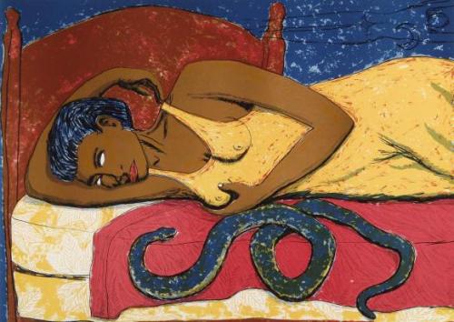 knowyouarehistory:Alison Saar. Black Snake Blues, 1994